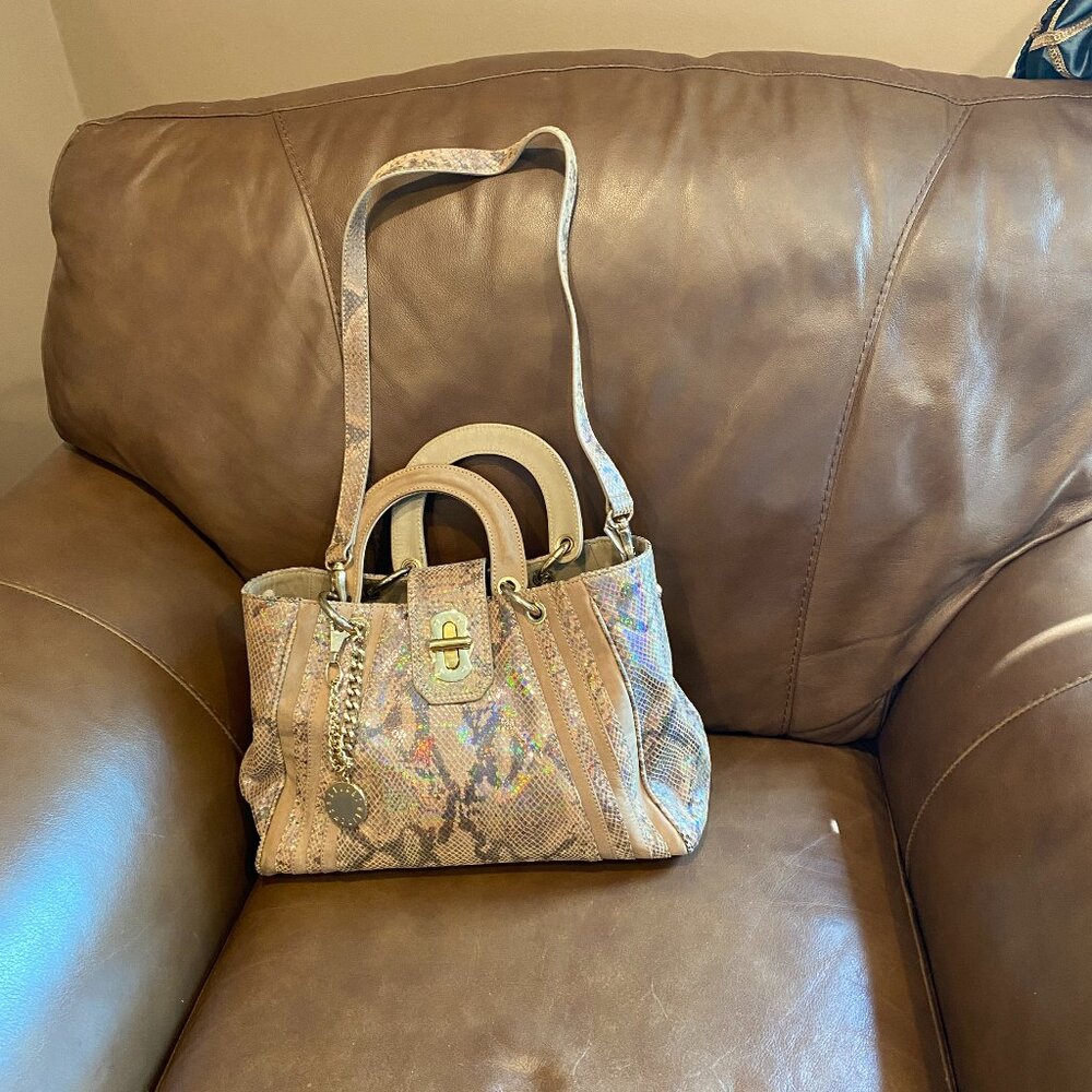 Stuart Weitzman Python Iridescent Handbag - image 4